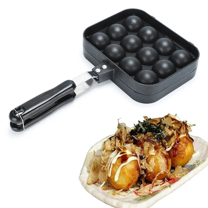NonStickAebleskiverPanPreSeasonedTakoyakiMakerPancakeOctopus