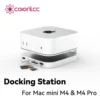Mac mini USB C Hub with M.2 SSD Enclosure for Mac Mini M4/M4 Pro Stand Type-C Docking Station SSD Case USB3.2 Gen2 SD4.0 TF4.0 1