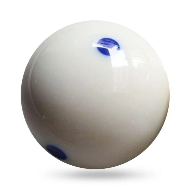 Billiard Practice Training Cue Ball 57.2mm Standard Pool Billiard Cue Ball with 6 Blue Dots 1