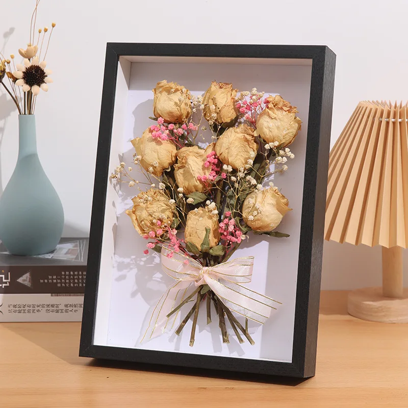 Shadow Box Frame 3D Hollow 3cm 5cm Photo Frame Dried Flower Specimen Holder Handmade DIY Handwork Display Home Decoration view 4
