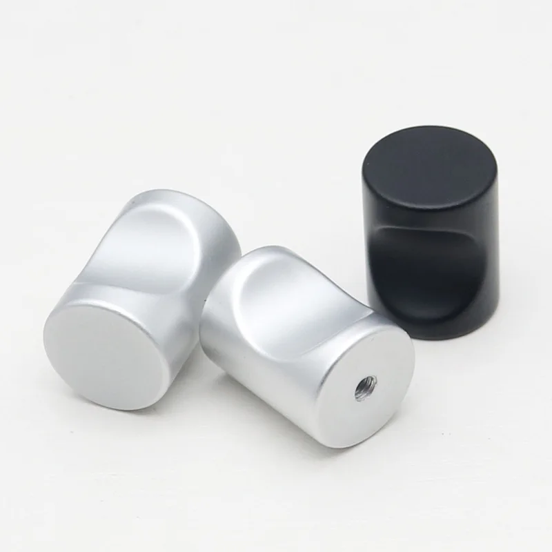 Drawer Wardrobe Cabinet Door Knobs and Pulls Modern Simple Round Thumb Handle furniture handles,kitchen door handles