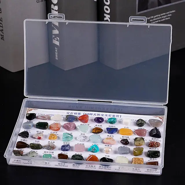 XXTOYS Kit de 48 Minerales y Piedras Preciosas Naturales, Caja de
