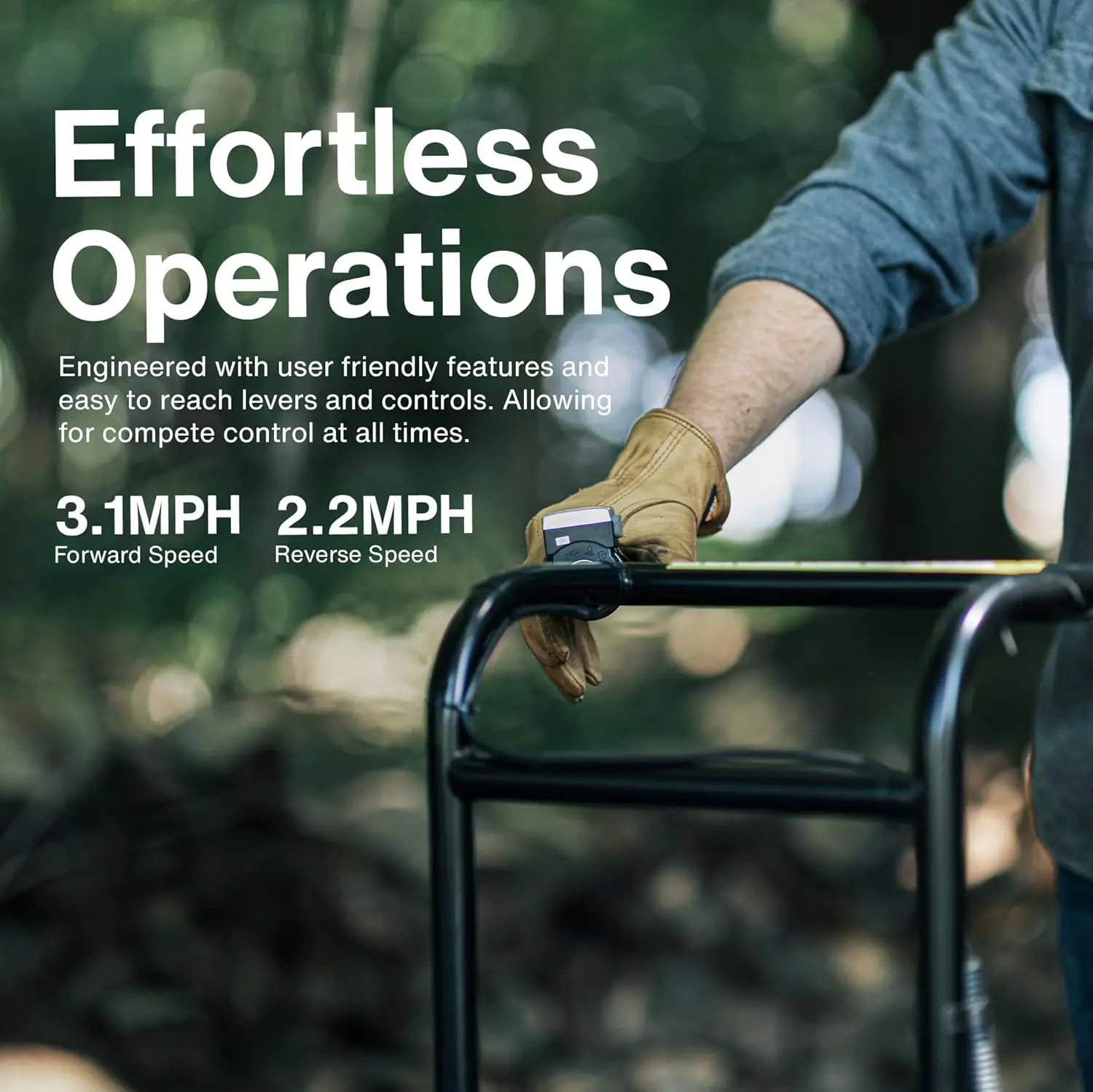 AGM Electric Utility Cart - 500W Lead-Acid Battery-Powered Power Wagon, 500 lbs Load Capacity & 1000 lbs Towing, Heavy-Duty