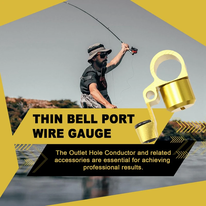 Lua Outlet Hole Conductor Outlet Hole Conductor Modification Accessories Thin Bell Port Wire Gauge Yellow