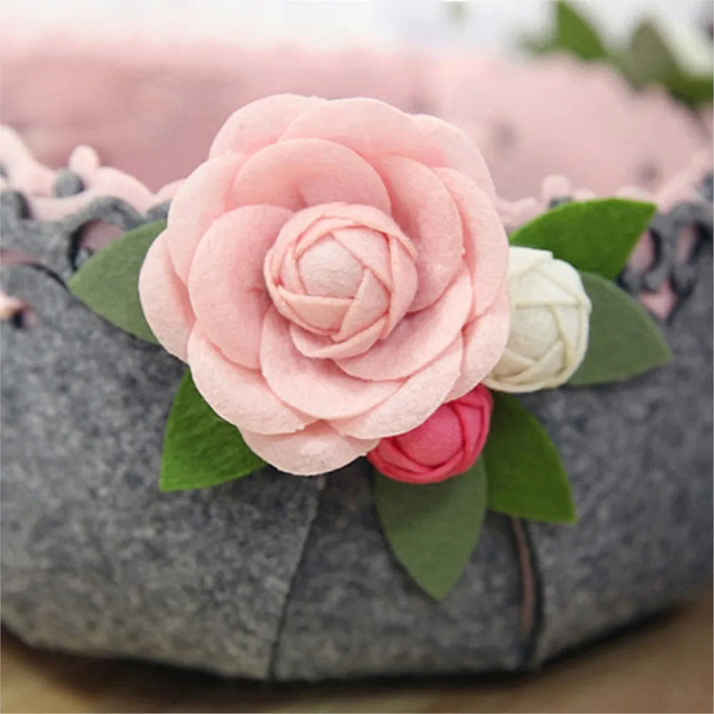 Chainho,DIY Handmade Non-woven Pre-Cut Material Sets,Hand Sewing Felt Fabric,Pre-Cut,Semi Finished Item,Storage Basket Series