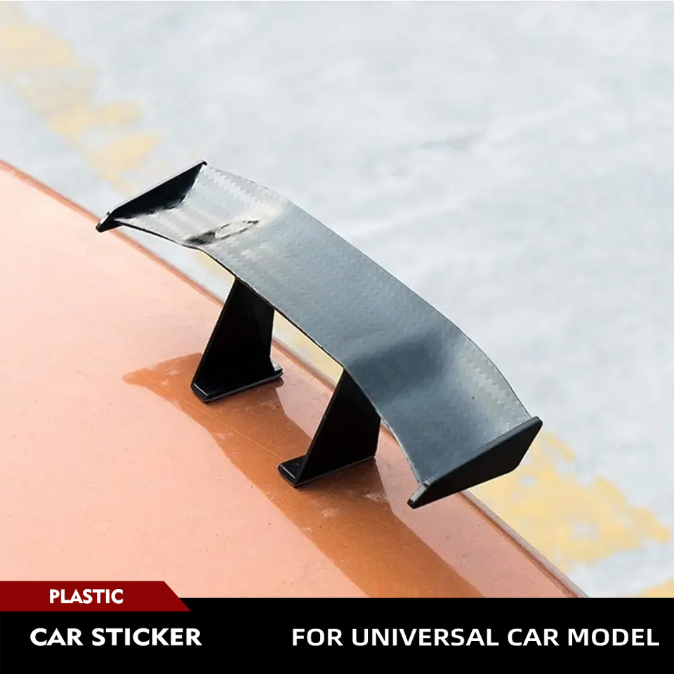 Universal Carbon Look Rear Trunk Racing Spoiler Mini Characteristic Spoiler Car Tail  Decoration GT Spoiler For Universal Car
