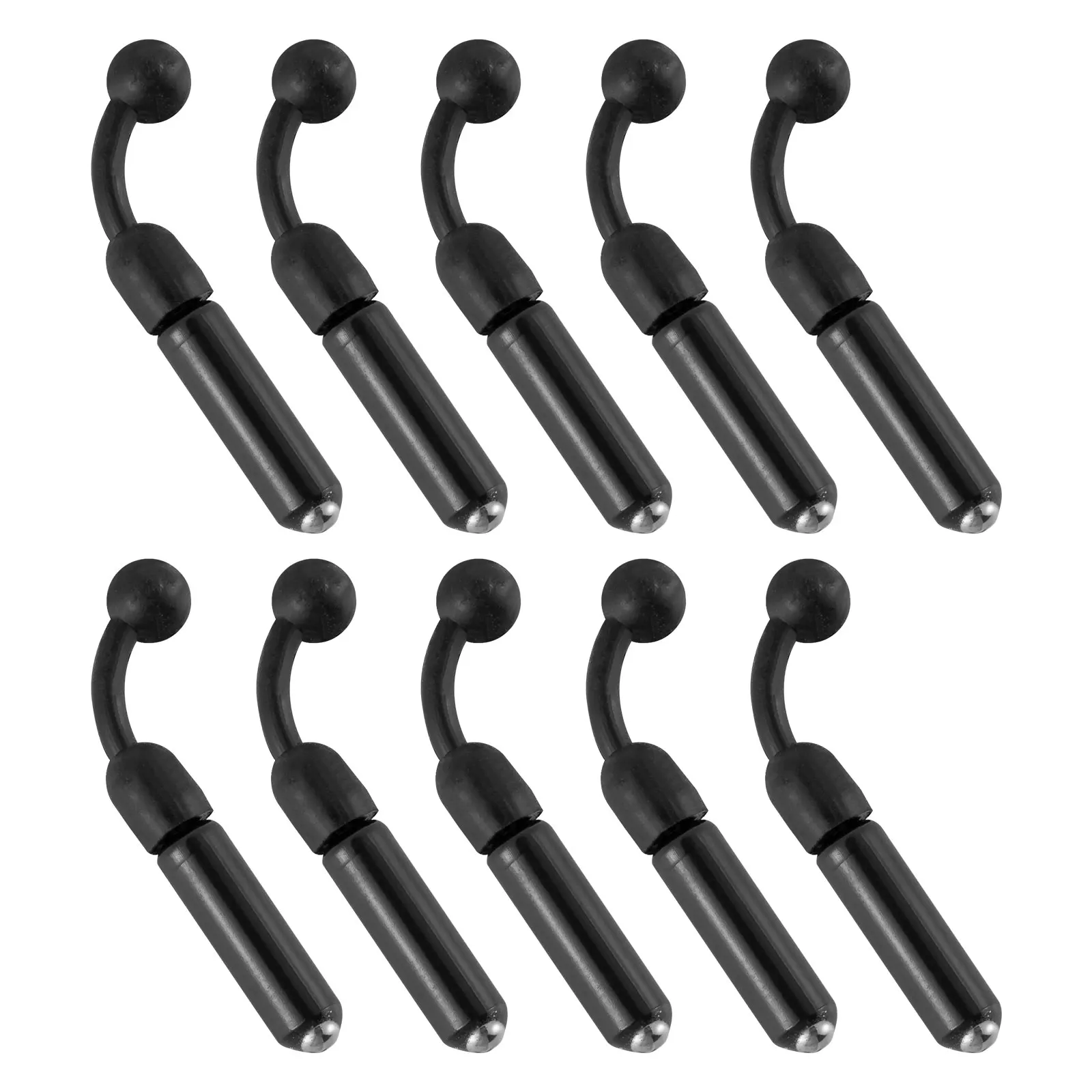 

10pcs Fishing Rattles for Fishing Lure Jig Spoon Flipping Jig Swimbait Spinnerbaits Buzzbaits Single/Twin Rubber Bass Trout