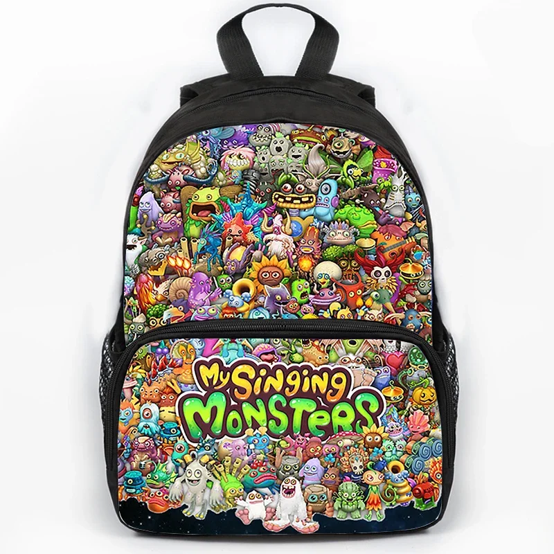 

My Singing Monsters School bag Boys Anime Backpacks Girls Bookbag Cartoon Rucksack Travel Bag Children Backpack Mochila