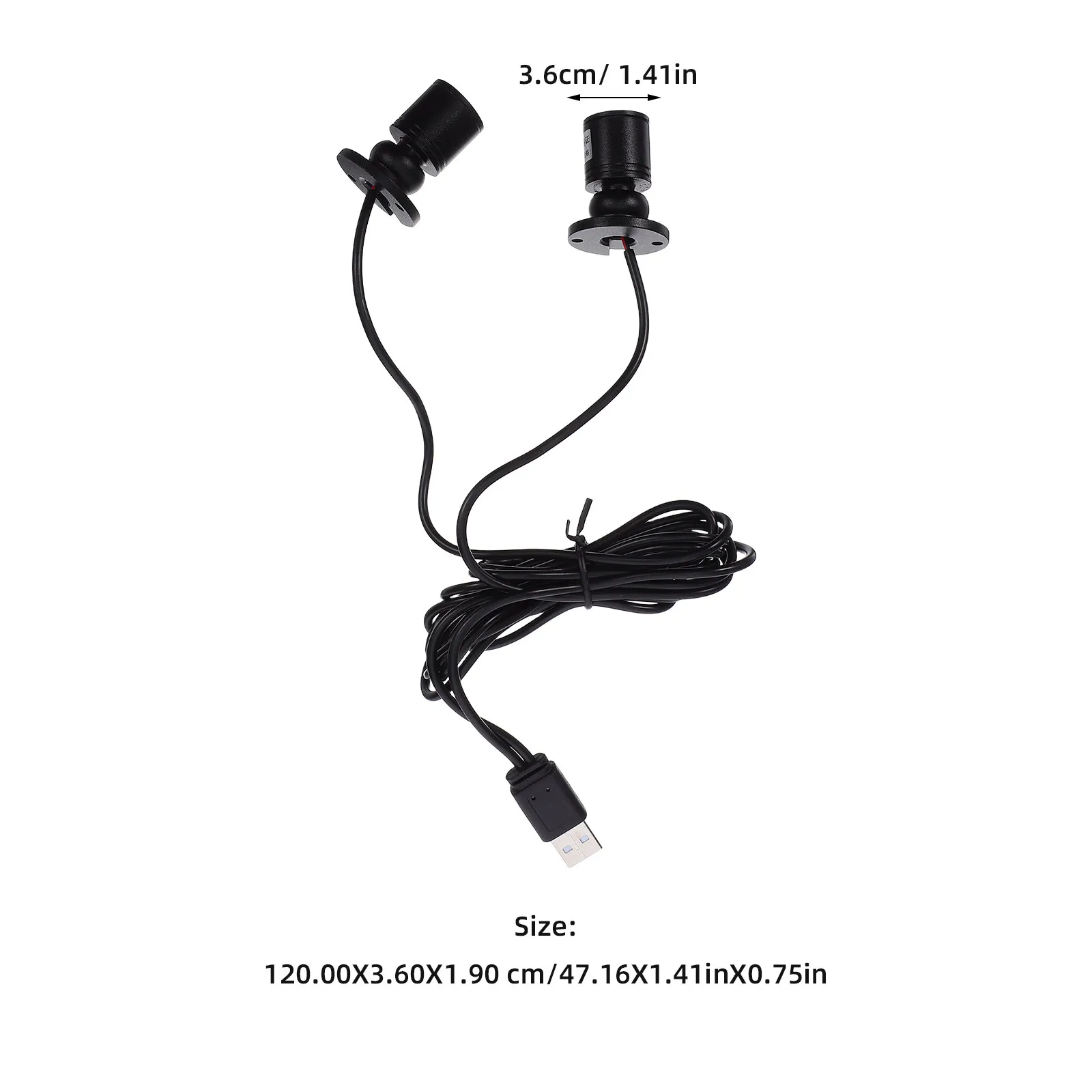 USB 미니 LED 스포트라이트 캐비닛용 소형 실내 스팟 조명 캐비닛 아래 조명 눈에 좋은 밝은 휴대용 조명