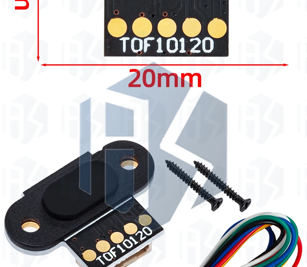 1 ~ 5PCS Range Sensor Modul 10-180Cm Abstand Sensor TOF10120 Abstand Sensor Uart I2C Ausgang 3-5V Rs232 Schnittstelle für Arduino – Detail 19
