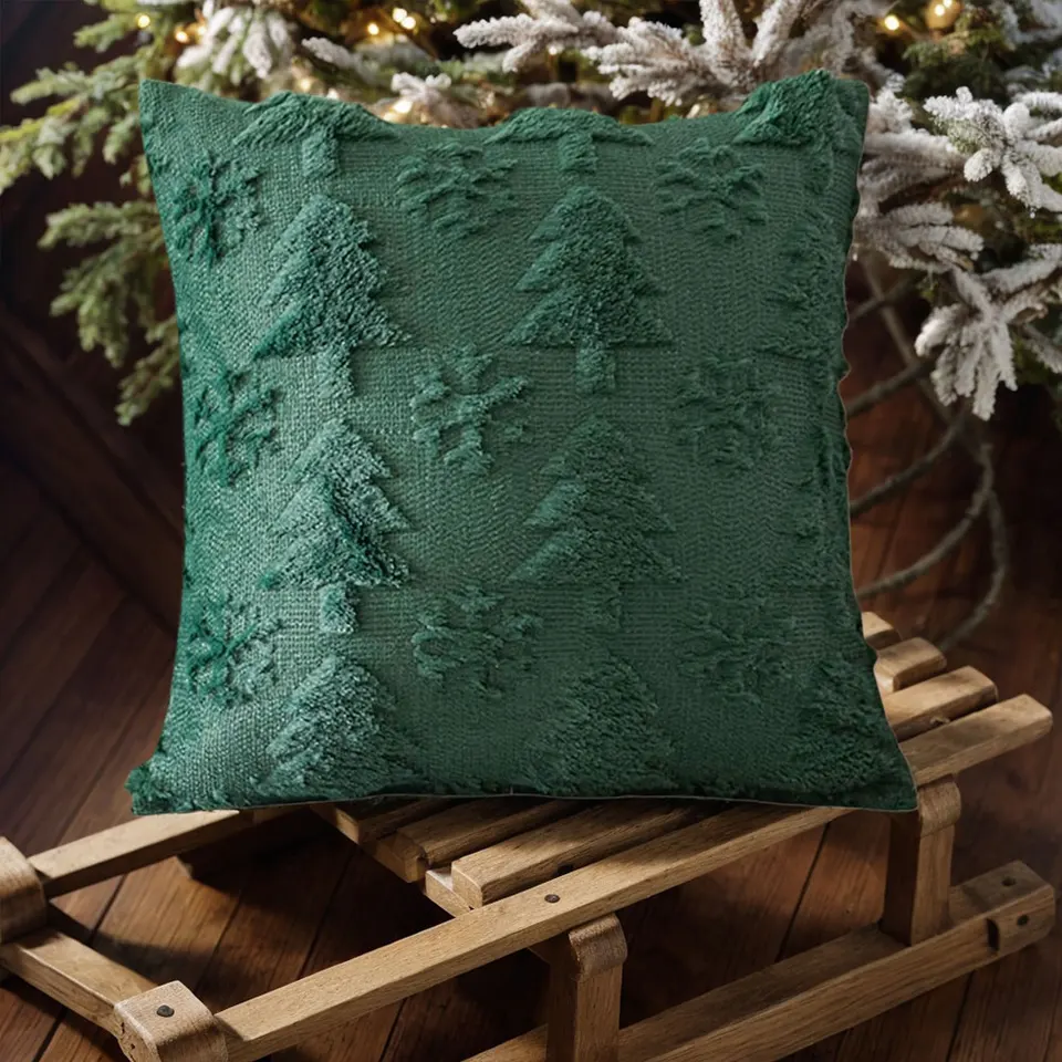 Christmas Tree Snowflake Decorative Pillow Covers