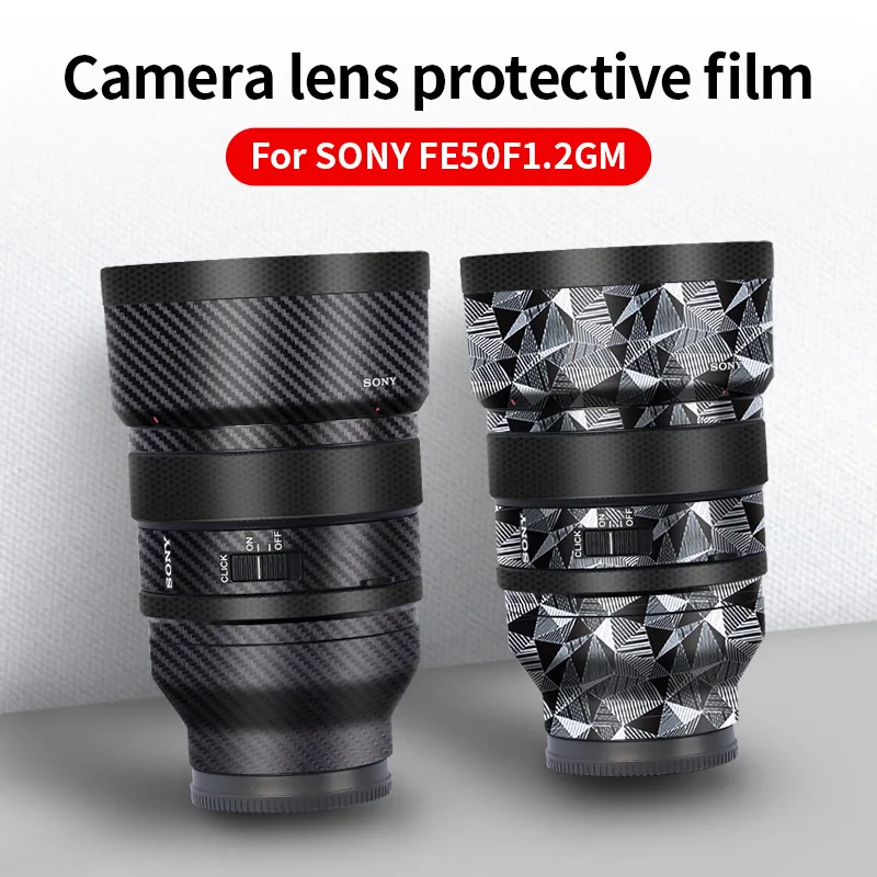 Sony Fe 50Mm F1.2 Sticker Sel50F18F Lens Wrap Skin Camera Lens Skin Decal Anti-Scratch 3M Protector Cover Film Case