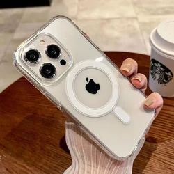 Luxury Wireless Magnetic Charging Clear Acrylic Phone Case for iPhone 12 Mini(5.4