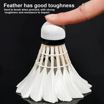 12 Pack Badminton Duck Feather Badminton Shuttlecocks With Good Stability And Toughness for Youth Players Indoor and Outdoor 3