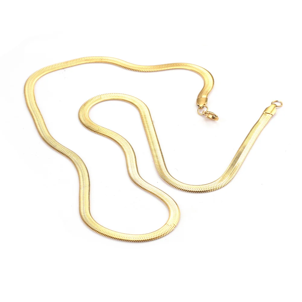 Mens Thick Snake Chain Necklace | Caitlyn Minimalist 18K Gold