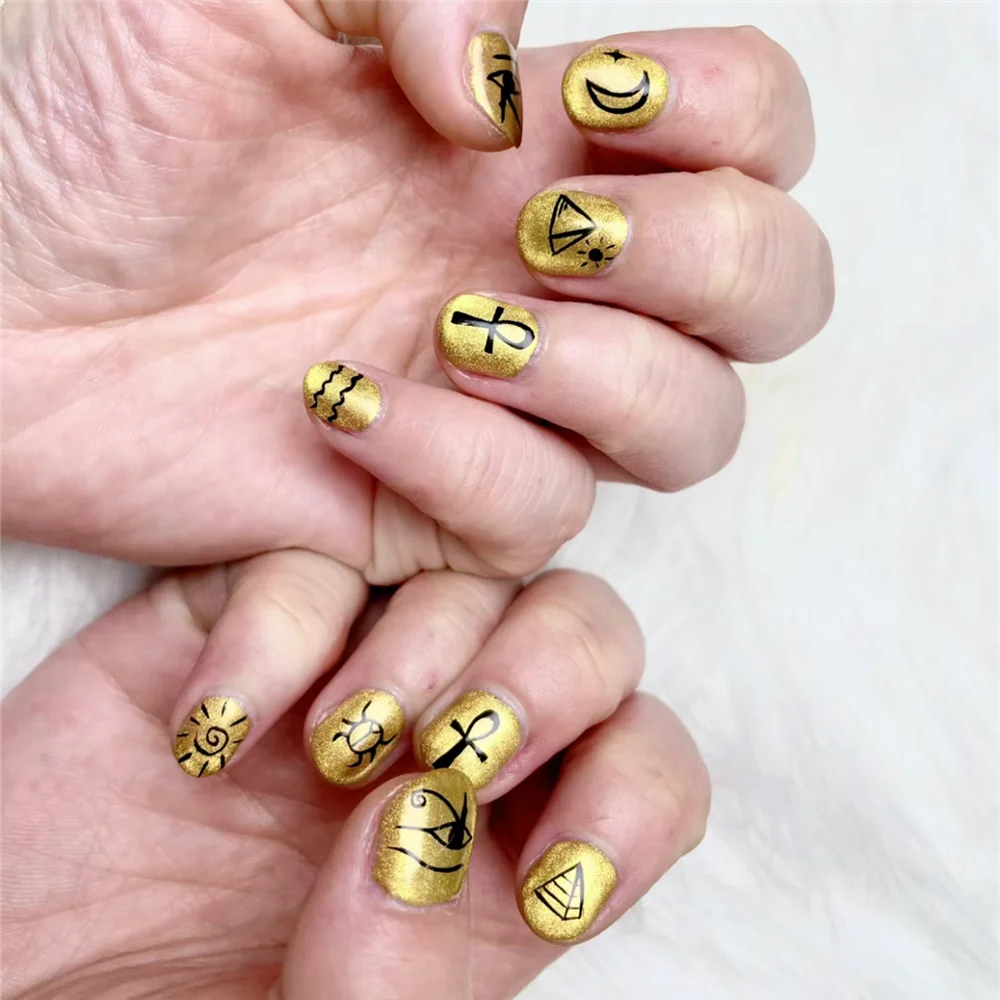 TSC-569 TSC-026 Mummy of Ancient Egyptian Pharaoh DIY 3D Back glue Nail sticker Nail decoration art tool ornament
