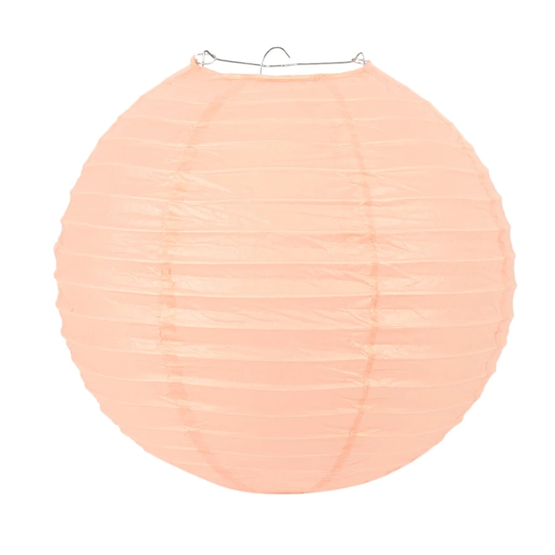 20 Pcs 6 Inch-12 Inch Peach Paper Lantern Chinese Assorted Sizes Round Lampion for Wedding Party Outdoor Indoor Hanging Decor