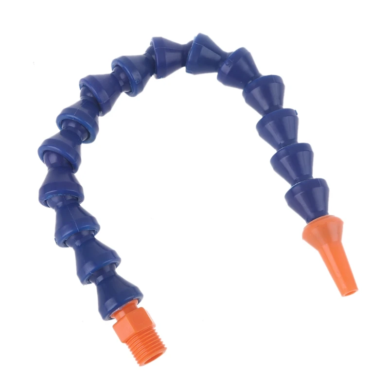 Oil Coolant Pipe Hose 10 Pcs Round Nozzle 1/4PT Flexible Oil Coolant Pipe Hose
