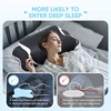 Ergonomic memory foam butterfly neck pillow, C-shaped/adjustable dual height, transparent cover support - side/supine/pillow sle 2