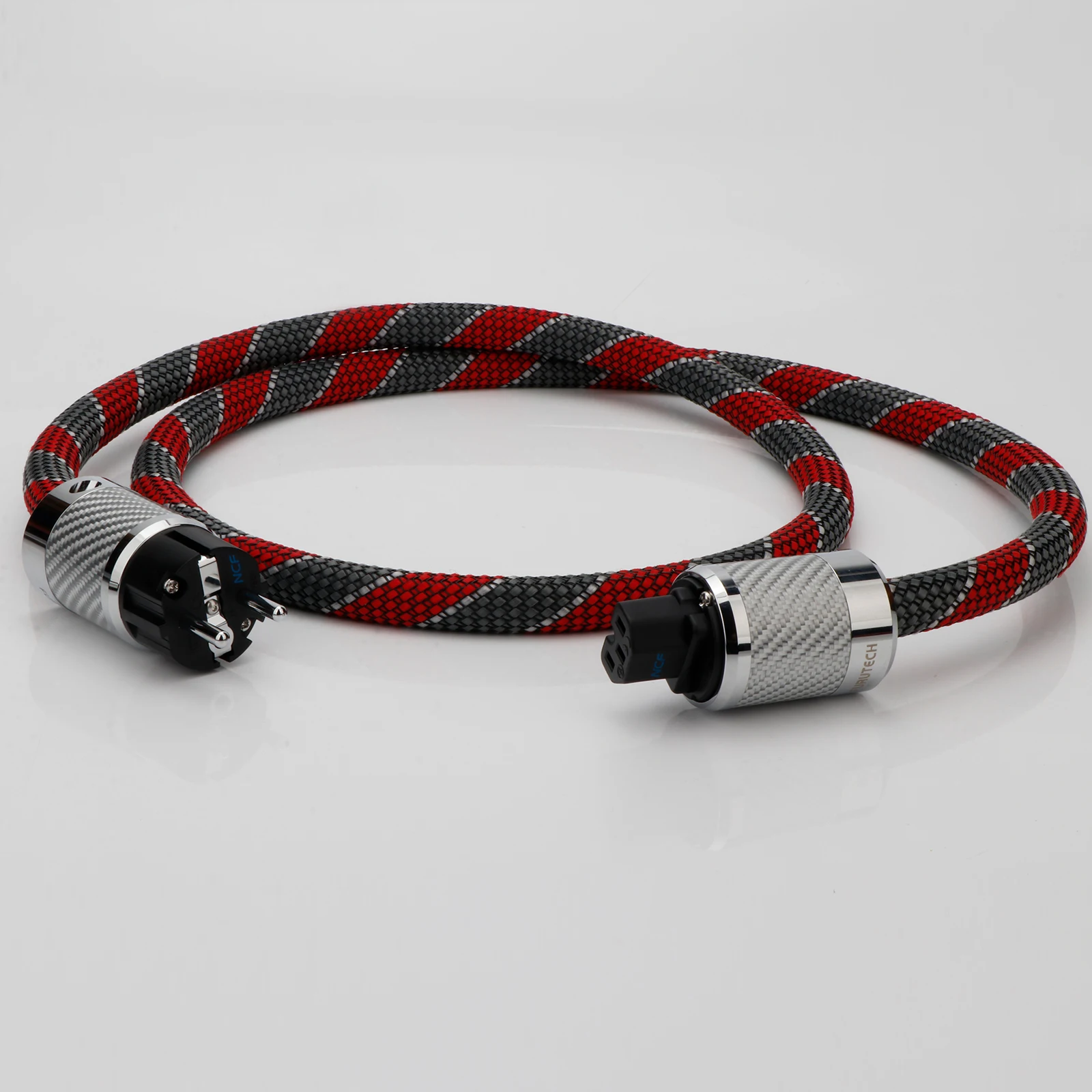 Hi-End versilbertes Stromkabel p004e c004 schuko Netz kabel – Detail 2