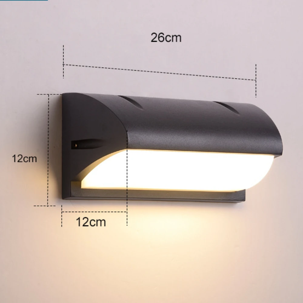 40W LED Wall Lamp Waterproof IP66 Porch Fixtur Modern Radar Motion Sensor Courtyard Garden Outdoor Indoor Light AC90~260V SS002