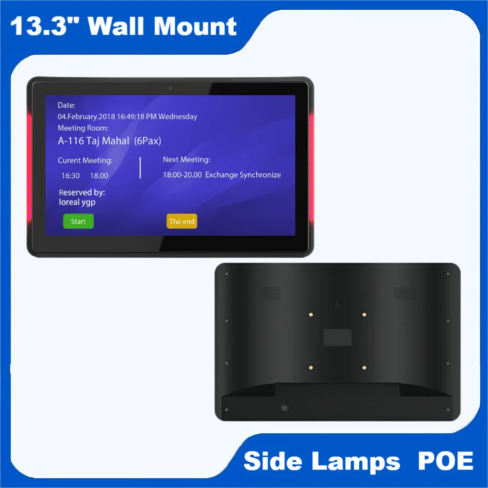 Aliexpress Led Screen Wall Mount 13.3 Inch LCD Touch Screen Tablet With LED Light Bar Booking ...