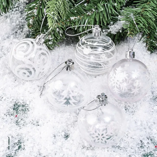 20pcs Clear Plastic Fillable Ornaments Ball for Christmas Tree Decorations  4-10cm Christmas Balls Tree Ornament New Year - AliExpress