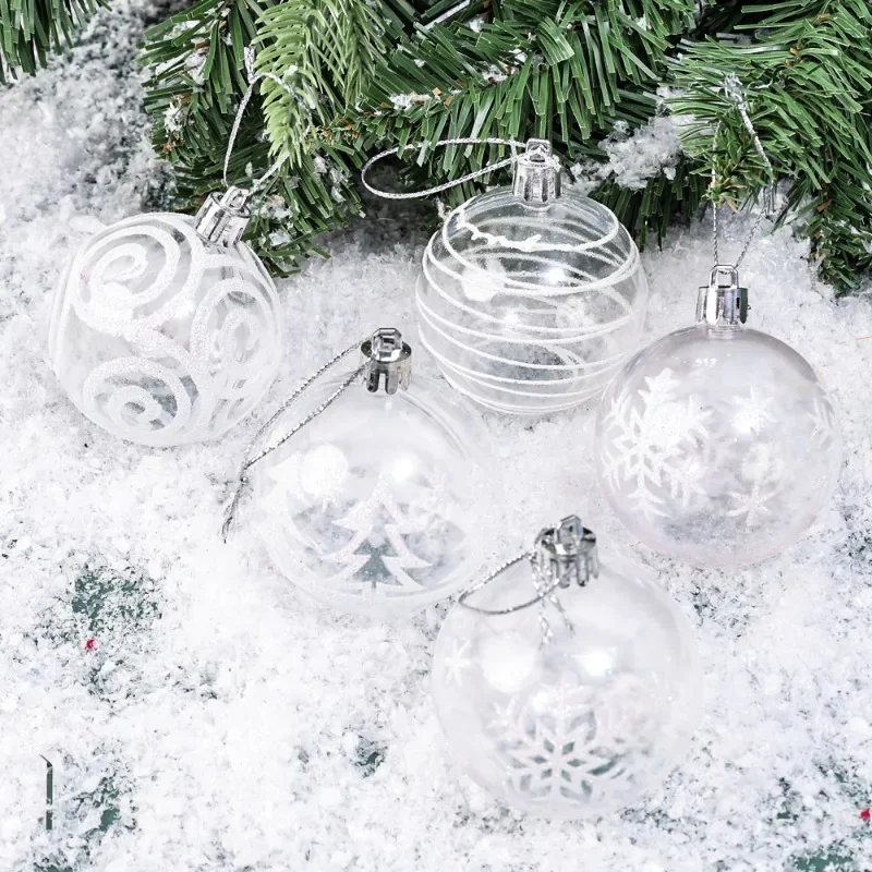 10 Pcs Christmas Decoration Ball Clear Plastic Container Fake Bubbles  Ornament Vase Tree Party Fillable Balls - AliExpress