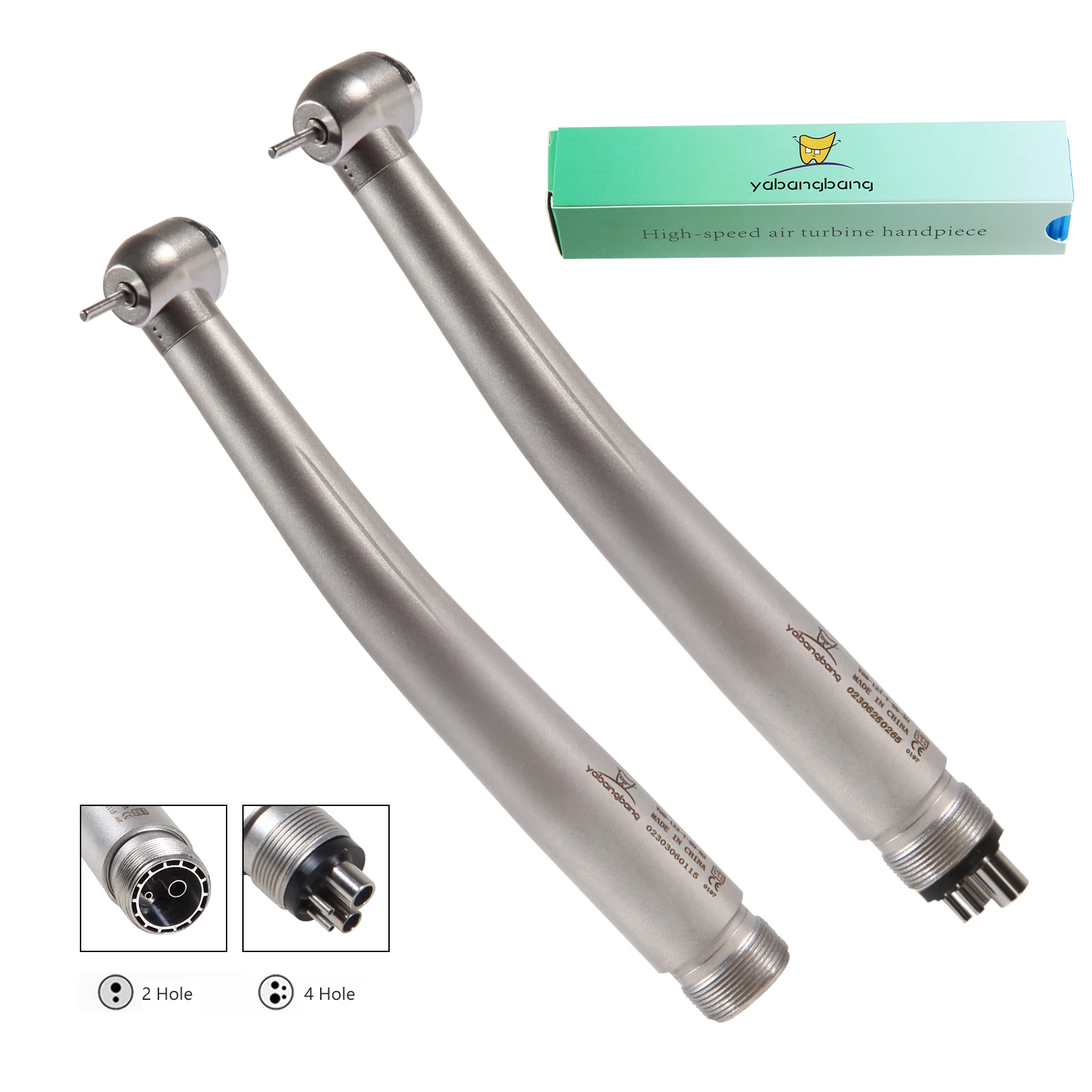 NSK Style Dental High Speed 2/4Hole  Single Spray Big Head Handpiece Push Button Tip / Cartridge Rotor