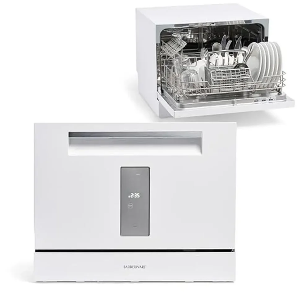 Compact Mini 6-Place Setting Portable Dishwasher