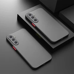 Original Matte Silicone Edge Case with Hard PC Back Cover and Camera Protection for Galaxy A16 (Black)