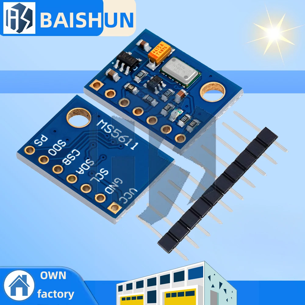 Module GPS boussole électronique pour Arduino montrant le récepteur et la boussole sur fond blanc.