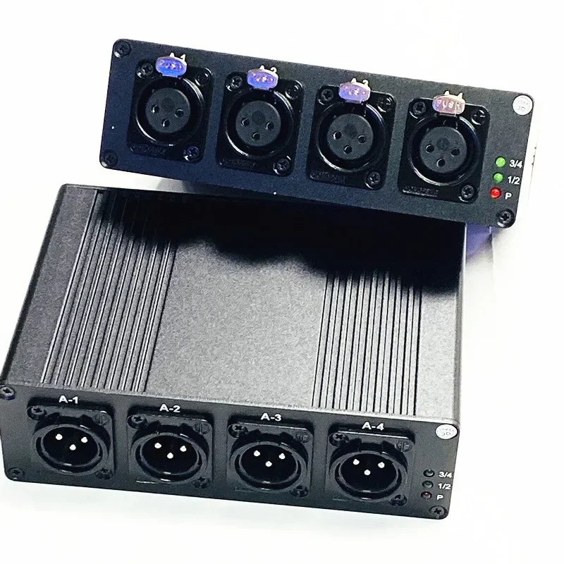 

4 Channels XLR Audio Fiber Optical Extender via SC Fiber Optical up to 20km XLR Balanced Extender Audio Transmitter Receiver Kit