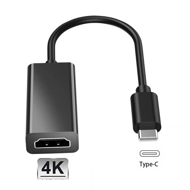 Cable de TV HDTV, adaptador USB tipo C a HDMI, convertidor 1080P para  tableta de teléfono Android