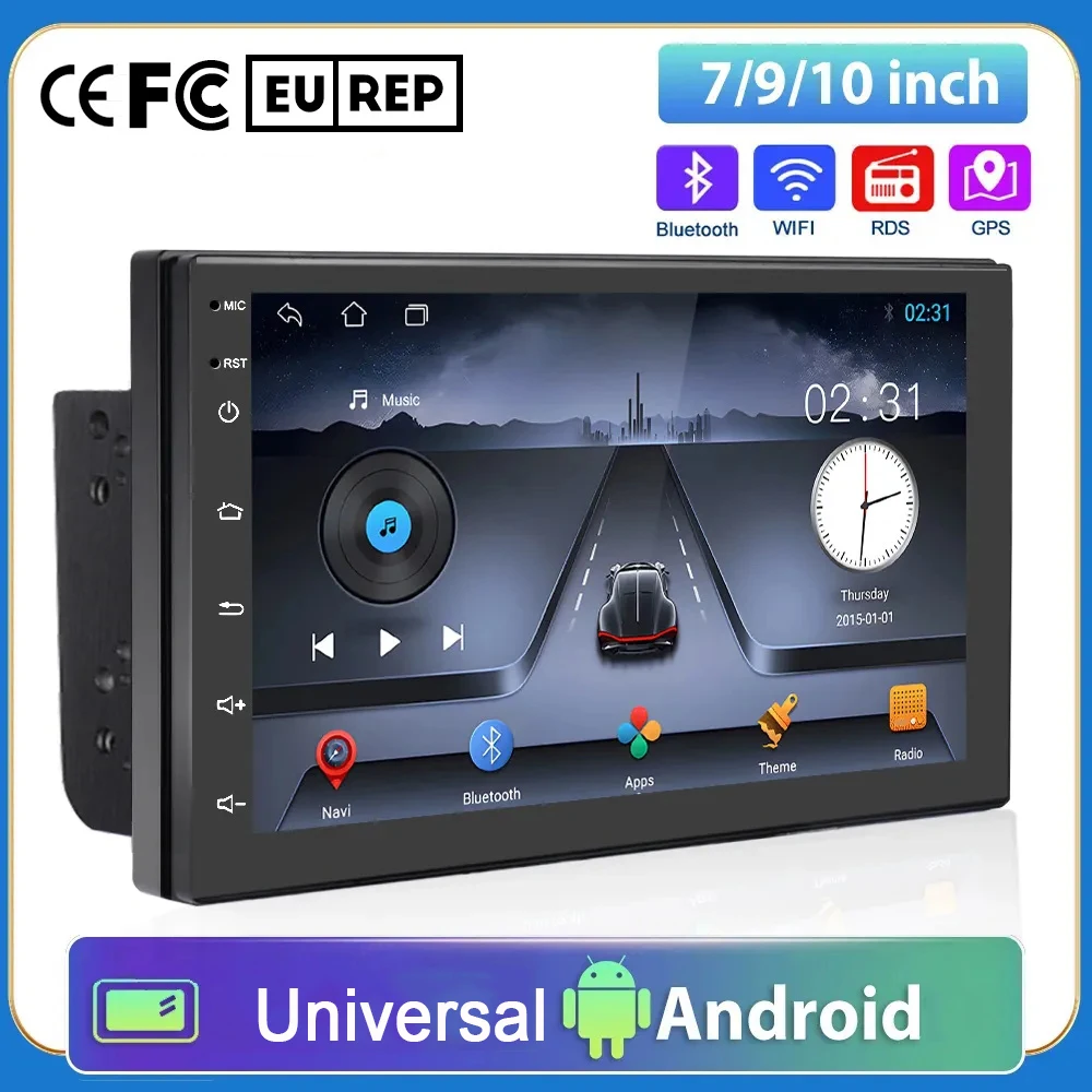 

2DIN Car Radio GPS Android Universal Multimedia Player 7"/9"/10" Auto Audio Car Stereo MP5 Bluetooth For Nissan Hyundai Toyota