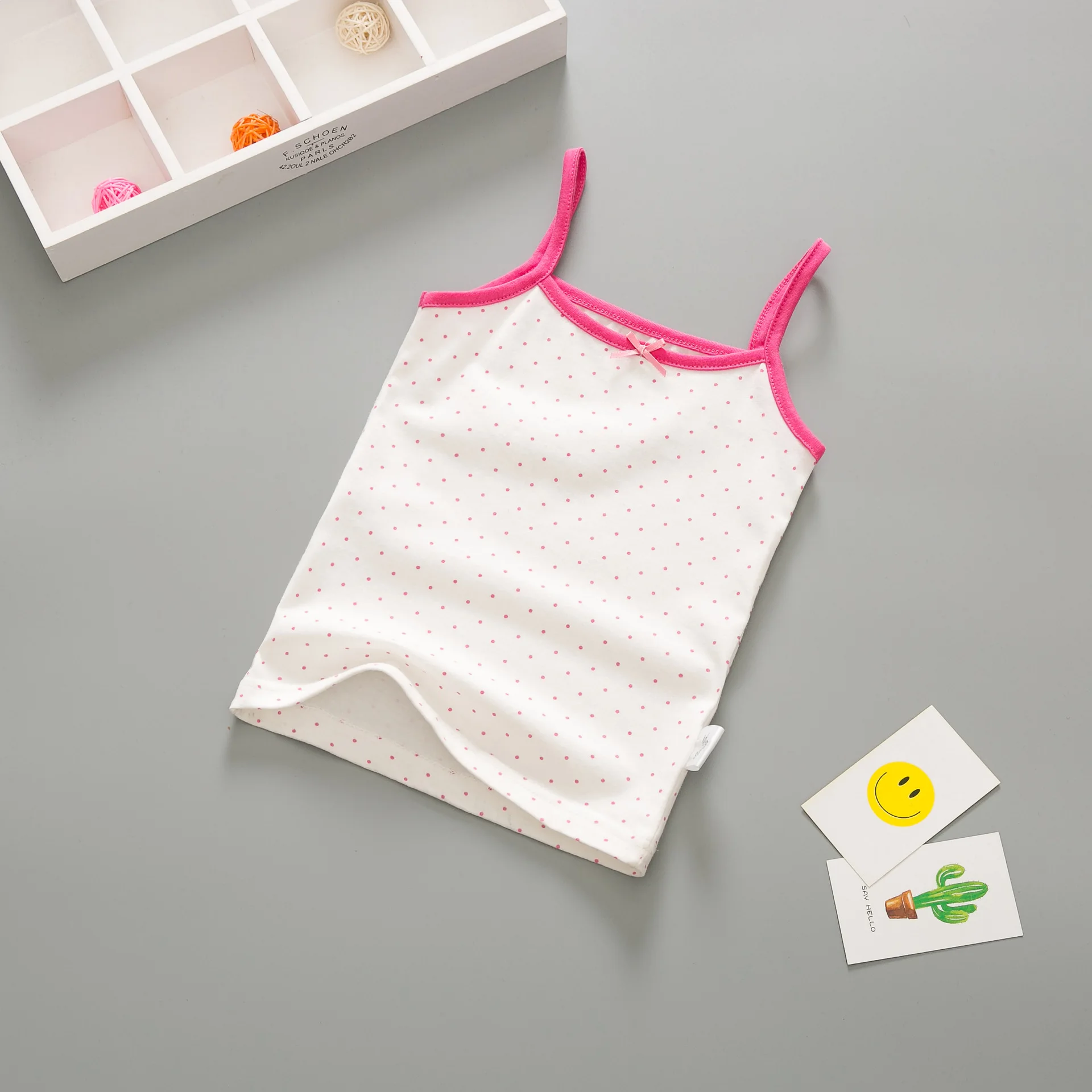 Summer Style Girls Cotton Tank Tops Lace Camisole Baby Undershirt 2-8T Teenager Singlets girls tank tops