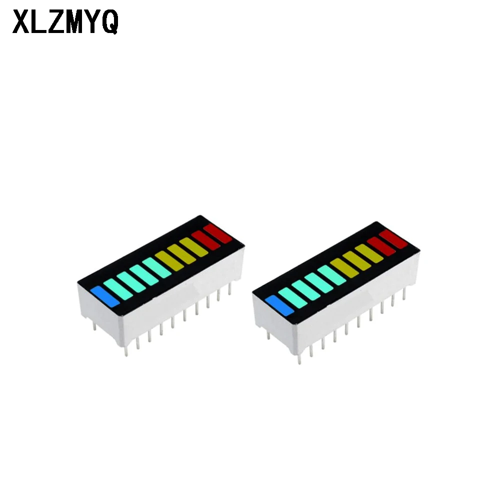 10pcs 10 Segment Bargraph Light Display Module LED Display Module Bar Graph Ultra Bright Red Yellow Green Blue Color Multi-color