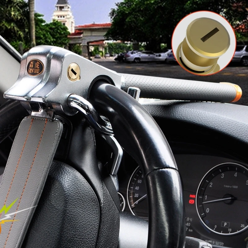 

Heavy Duty Steering Wheel Lock Car Security Anti Theft Locking Devices Universal Dropship