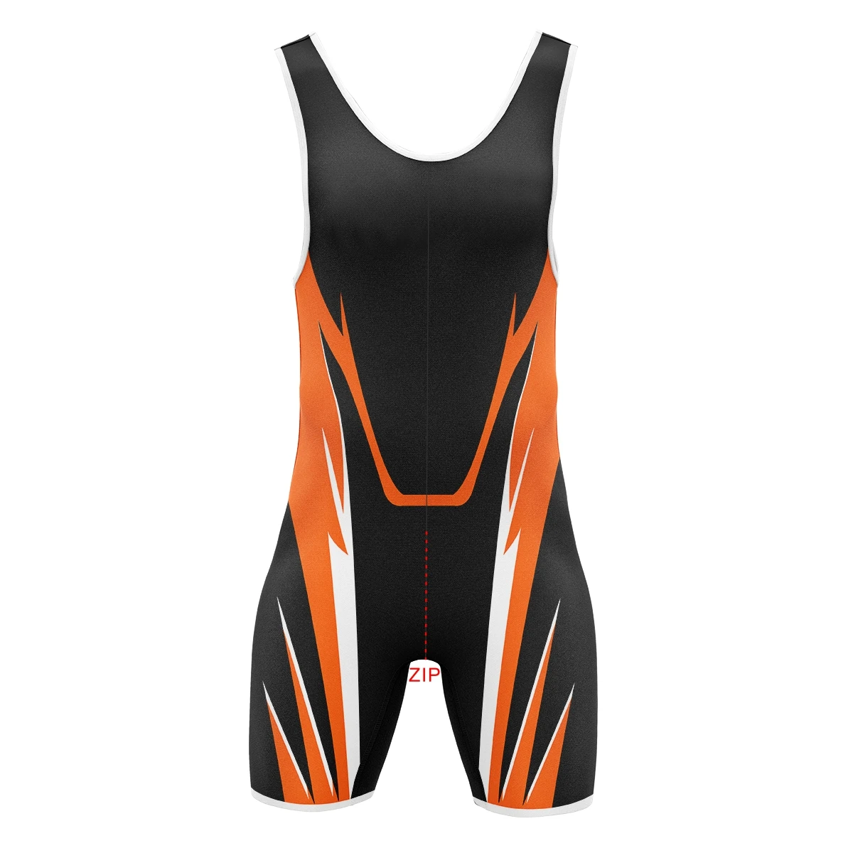 Sexy Men‘s Pup Tron Zipper Singlet RightTrack One-Piece Wrestling Powerlifting Sleeveless Gym Sport Fitness Clothing 2