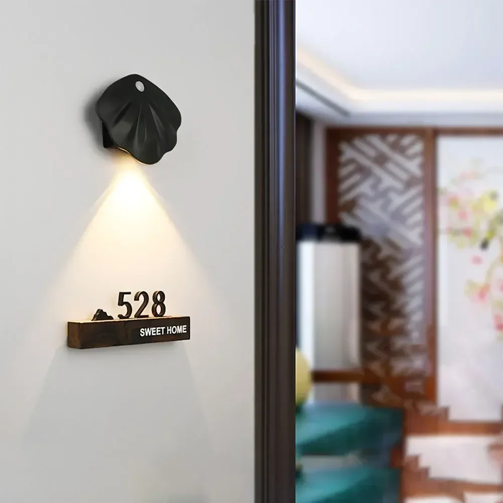 모션 센서 조명 야간 조명, 무선 C 타입 USB, 주방 침실 벽화 거실 센서, 실내 조명 벽 램프