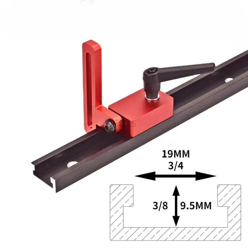 Woodworking Type 30 Chute Limiter Slide Rail Link Stopper Woodworking Table DIY Track Locator Wood Working Auxiliary Tools