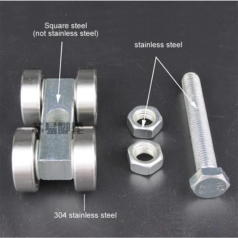 Heavy-duty sliding door hanging wheel Industrial warehouse sliding doors Orbital track Bearing 450KG Hanging pulley sliding door hanging wheel