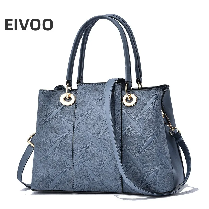 

New Luxury PU Leather Handbag Women Shoulder Bag Female Ladies Totes Large Capacity Crossbody Bag Party Bag Solid Color Hand Bag