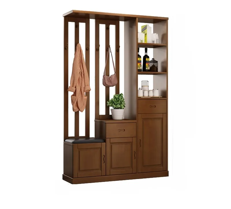 High Quality Modern Multifunctional Entrance Hall Divider Cabinet Corner Wooden Shoe Cabinet With Storage For Living Room