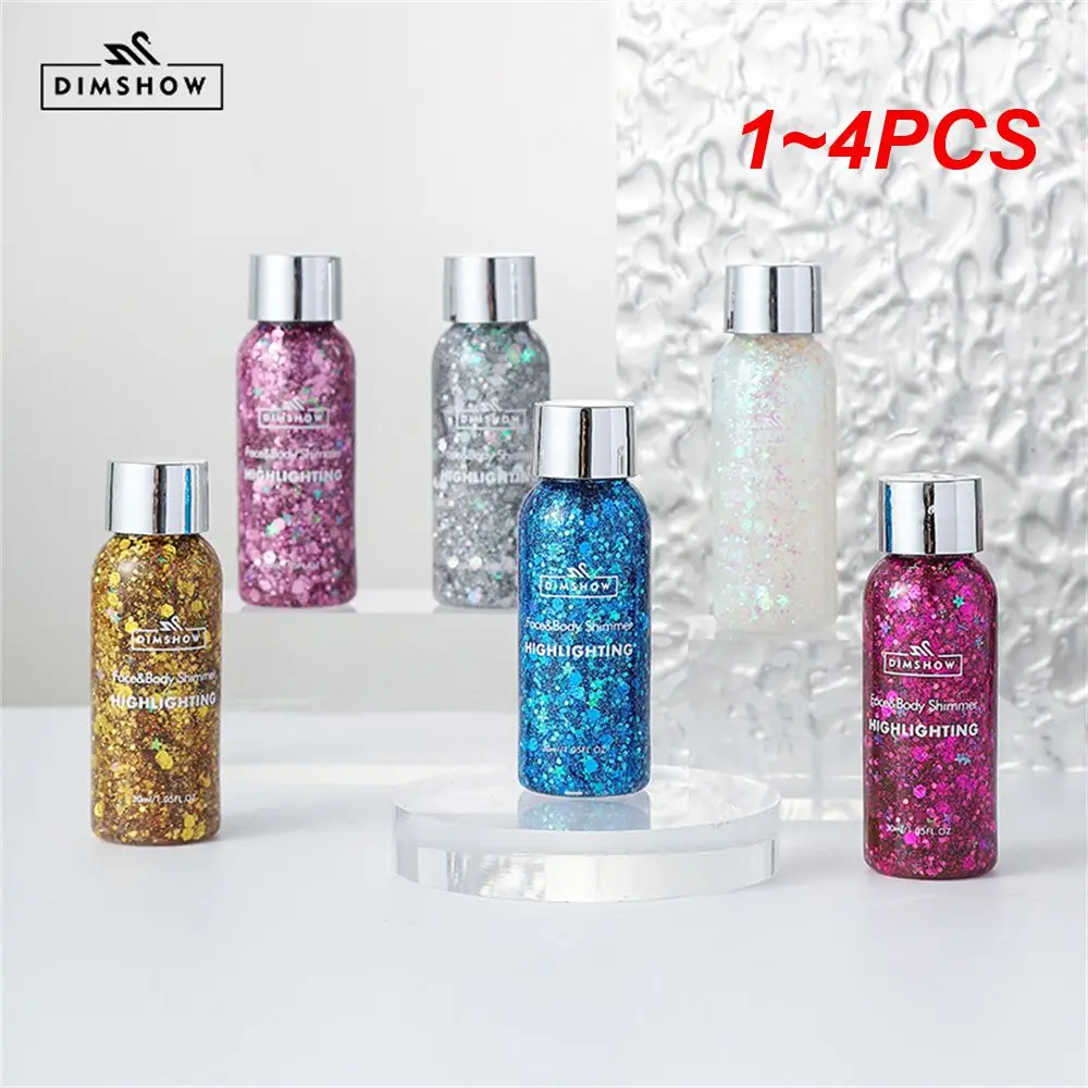 

1-4 шт., набор прозрачных блестящих теней для век