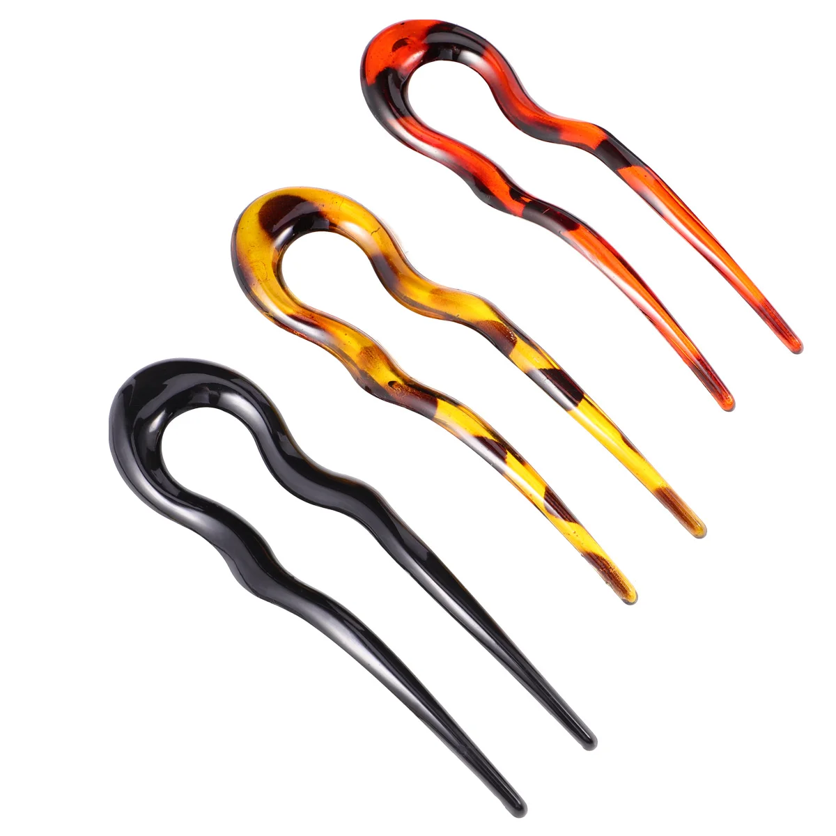 

Formal Hair Clips Resin Hairpin Jewelry Girls Accessories Chinese Style Fork U Shape