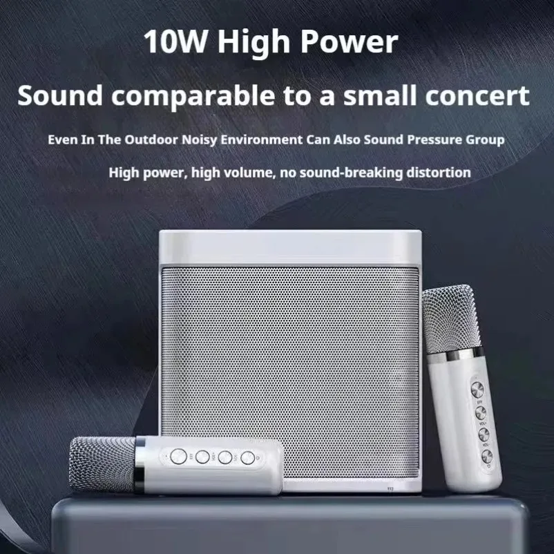 Dual Microphone Portable Karaoke Machine for Home KTV System