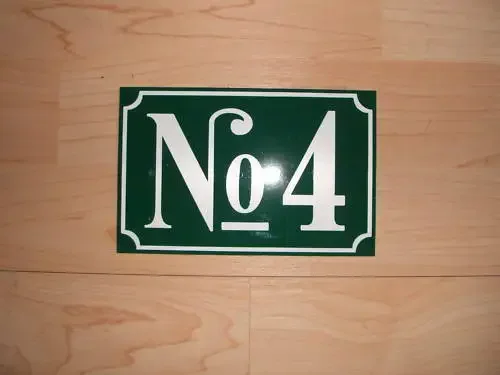 Customized House Number Sign Aluminum Plastic PVC Sign Different Colors Opotions house number signs for Your House