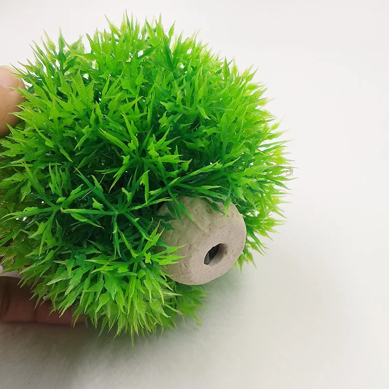 Aquarium Decoration Accessories Artificial Plants Grass Ball Underwater Ornaments Fish Tank Landscape Decor