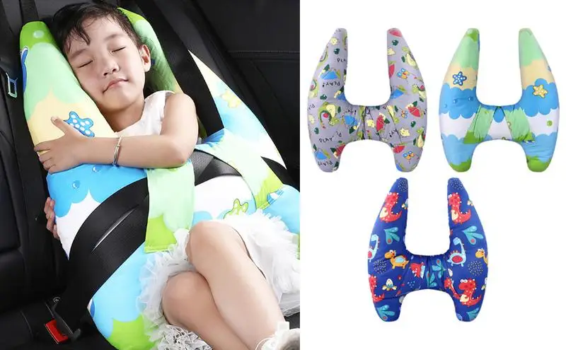 

Автомобильная подушка для сна с милым рисунком животного, детская поддержка головы и шеи, автомобильный подголовник для детей, подушки через плечо, безопасная подушка для шеи для детей